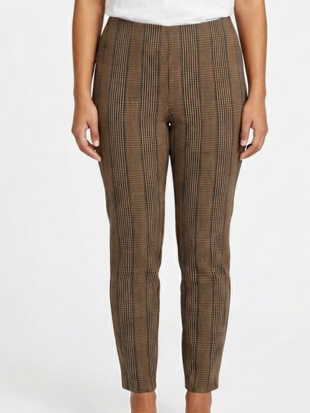 a new day Brown Plaid Ankle Pants